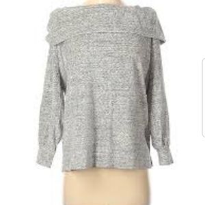 Womens NWT Loft velvet off the shoulder top -SIZE M